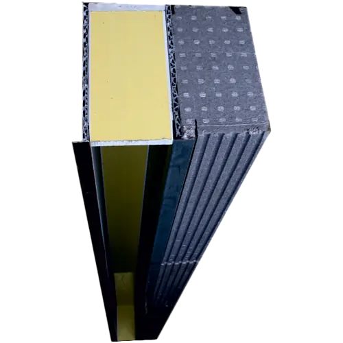 Querschnitt des MAGU MiniBlock Jalousiekastens – Effiziente Dämmung und kompakte Bauweise