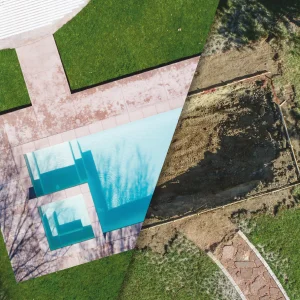 Bodenplatten-Wanne für Pool 6 x 3 m