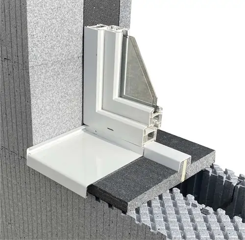 Wärmegedämmte Brüstungsdämmplatte BDE von MAGU – Perfekte Integration für Fensterbänke