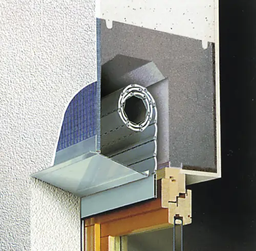Eingebauter Rollladenkasten mit Dämmung – MiniBlock System von MAGU